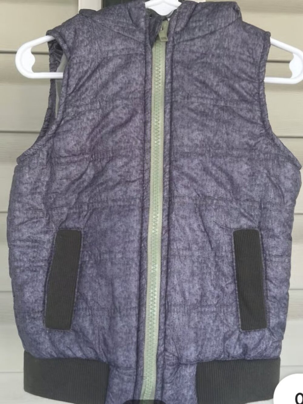 Tommy Bahama grey puffer Green Fun camo Camping lined outdoor hoodie vest 2T - Picture 4 of 7